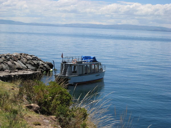 Our ferry leaves us at Taquile Island