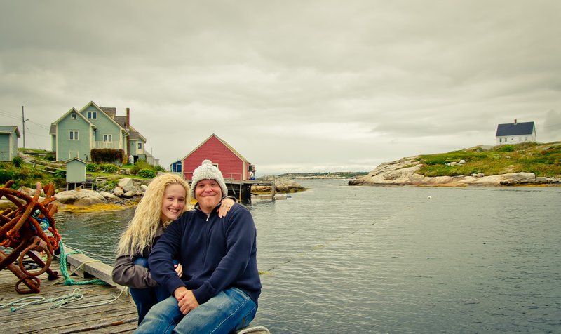 Natalie and I at Peggy's cove