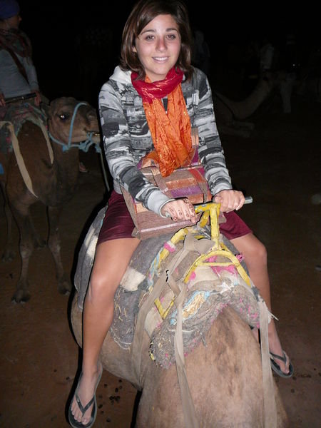 Alex, the camel behind mine