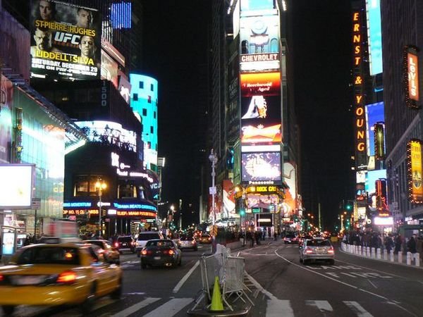 Times Square le soir
