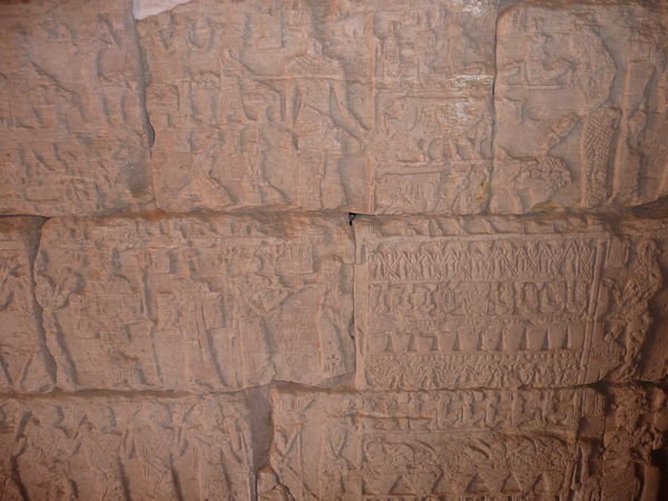 Some of the intricate hieroglyphics inside the pyramids
