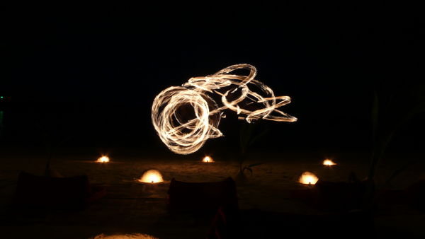 More of the fire show