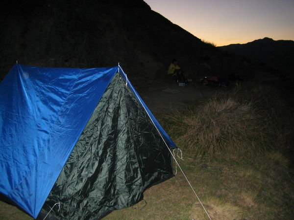 My cheap ass tent on the mountain
