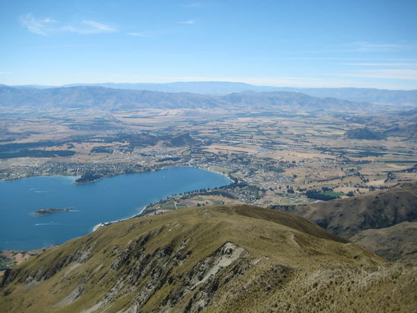View of Wanaka from Mt Roy