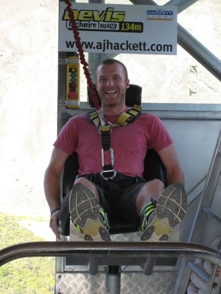 Me in the bungy hot seat