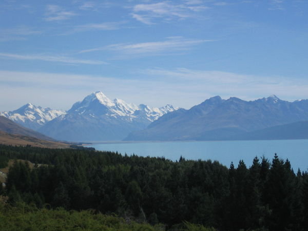 Driving to Mt Cook Natl Park