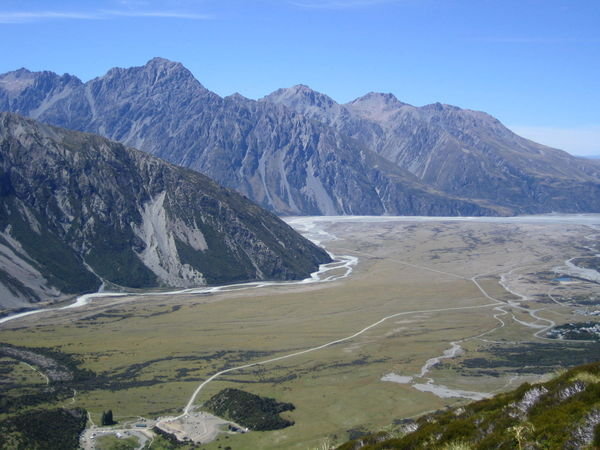 Valley next to Mt Cook