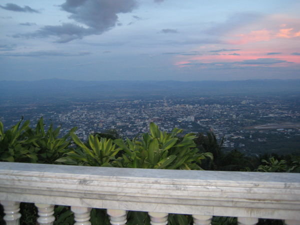 View of Chang Mai from temple