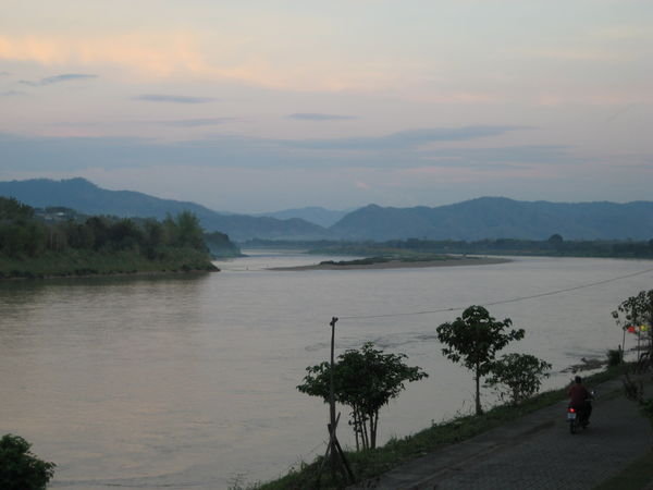 The Mekong at the border of Thailand and Laos