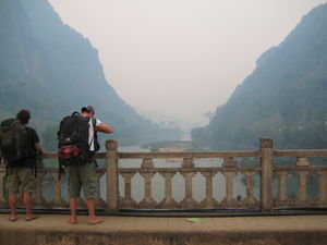 arriving in Nong Khiaw