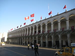 Nice architecture in Plaza de Armas