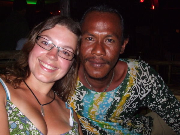 Me with the Thai barman, can't remember his name 