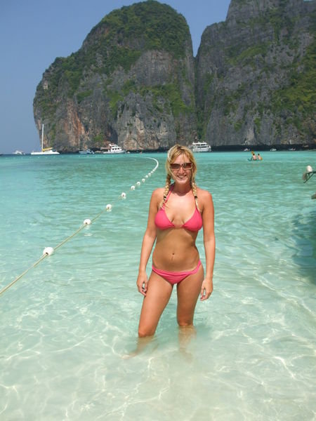 Kim at Maya Bay
