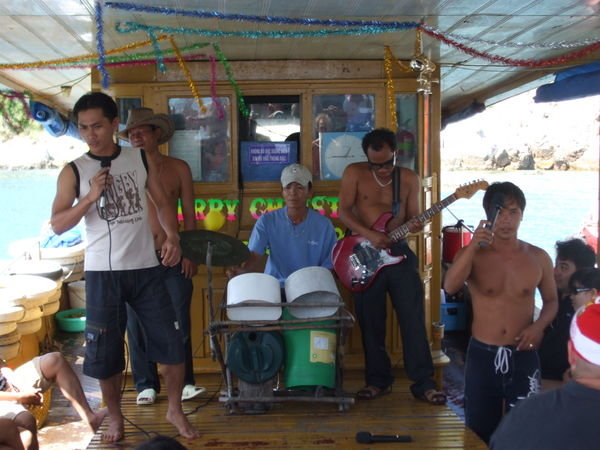 Our entertainment - a Vietnamese band who sand covers of Aussie, English & Amercian songs