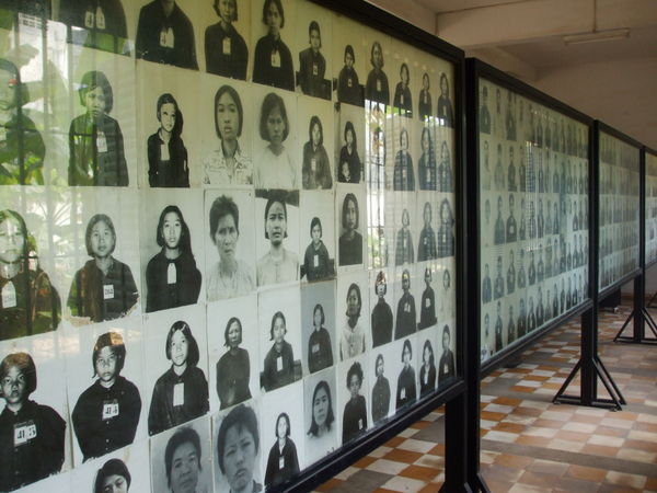 There were rows and rows of photos of the people that were tortured and killed at S21