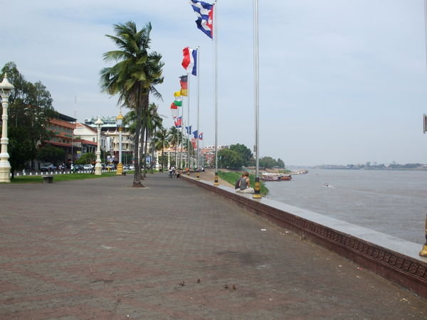 The river front in Phnom Penh