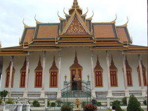 The main building in Silver Pagoda where the emerald buddha is kept