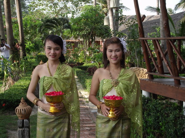 Our Thai flower girls