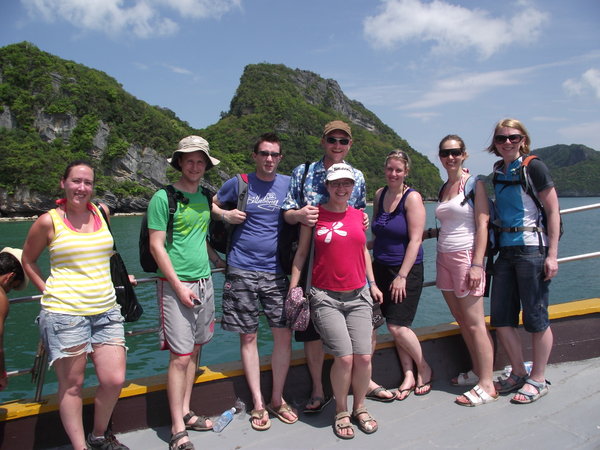 On the boat on Anthong trip