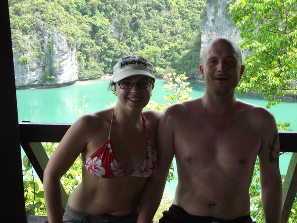 Me and Nat by emerald green lake