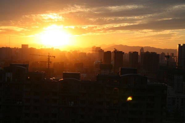 Beijing at sunset