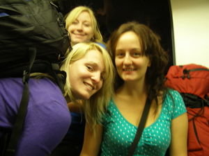 On the tube to the airport!!