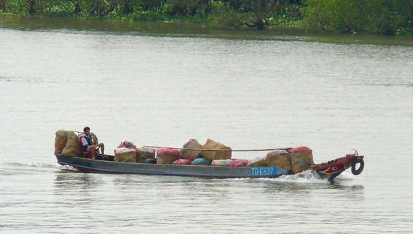 Some of the traffic on the Mekong