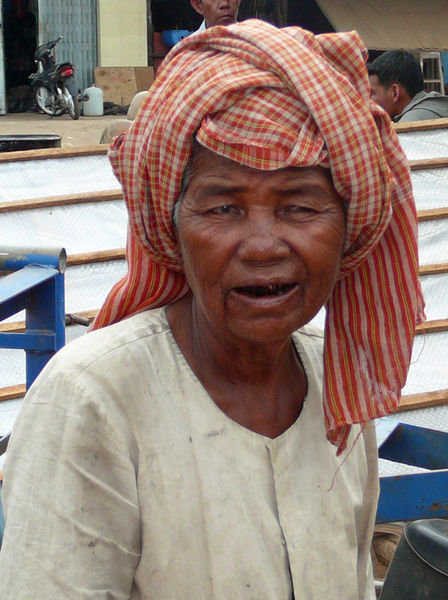 Old woman in the market
