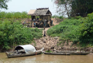 Typical home along the riverbank