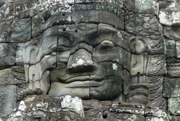 One of the faces at Bayon temple