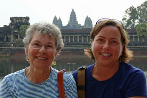 That's Angkor Wat growing out of our heads