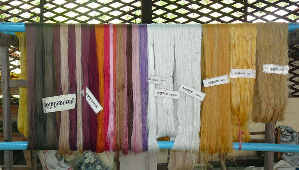 silk thread ready for weaving