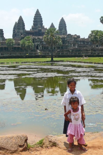 Sisters at Angkor Wat