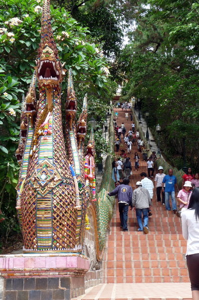 The 300 stairs to Wat Doi Suthep