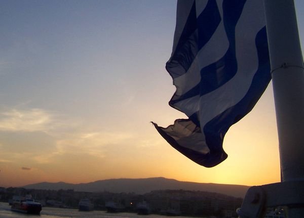 Pireus Port in the Sunrise
