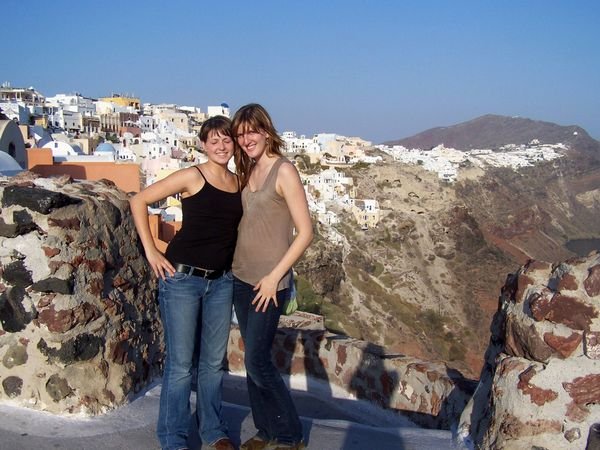 Breeze and Me in Oia