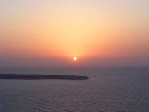 Our First Santorinian Sunset