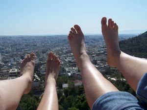 Feet over Athens