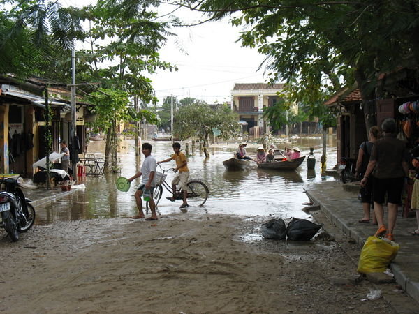 Street during the flood