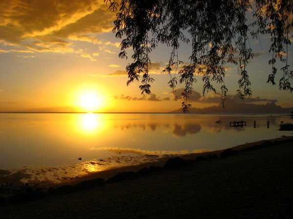 Another glorious Tahitian sunset 