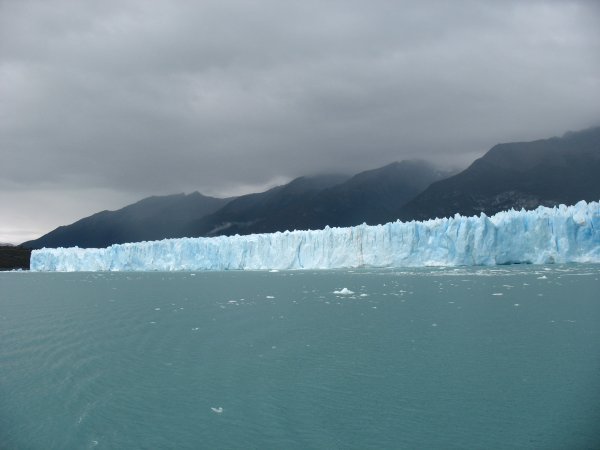 Massive front of the glacier