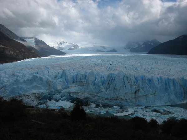 Great view up the Moreno Glacier as the weather cleared