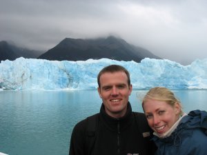 Us in front of the Moreno Glacier