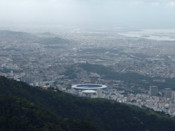 View from Christ the Redeemer of Maracana