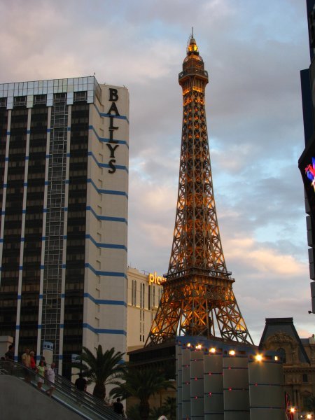 Paris Las Vegas Hotel, with a mini Eiffel Tower