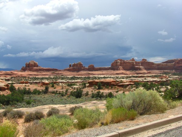 The storm approaching us in the Needles