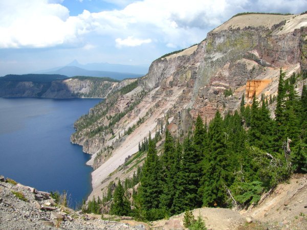 Deep blue of Crater Lake