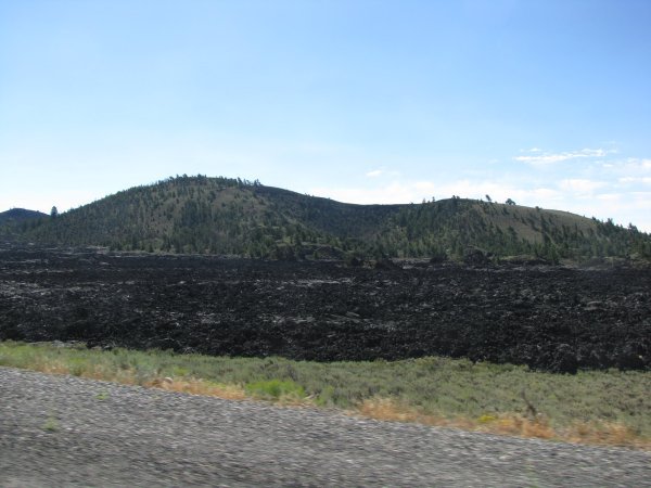 Start of the lava fields at Craters of the Moon