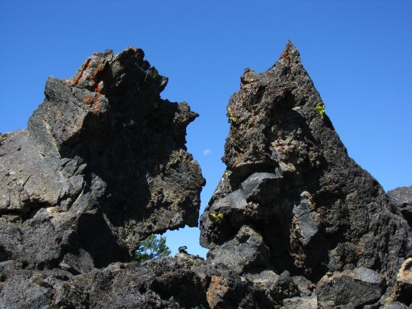 Wierd formations in the lava