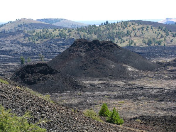 Cinder cones dot the landscape in Craters of the Moon